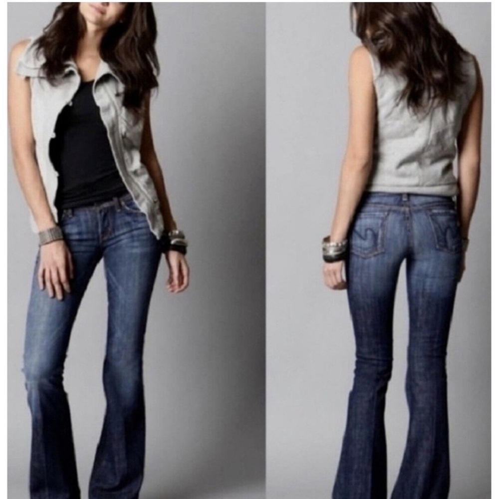 COH Citizens of Humanity Jeans Womens 29 Blue Low Waist Flare Leg